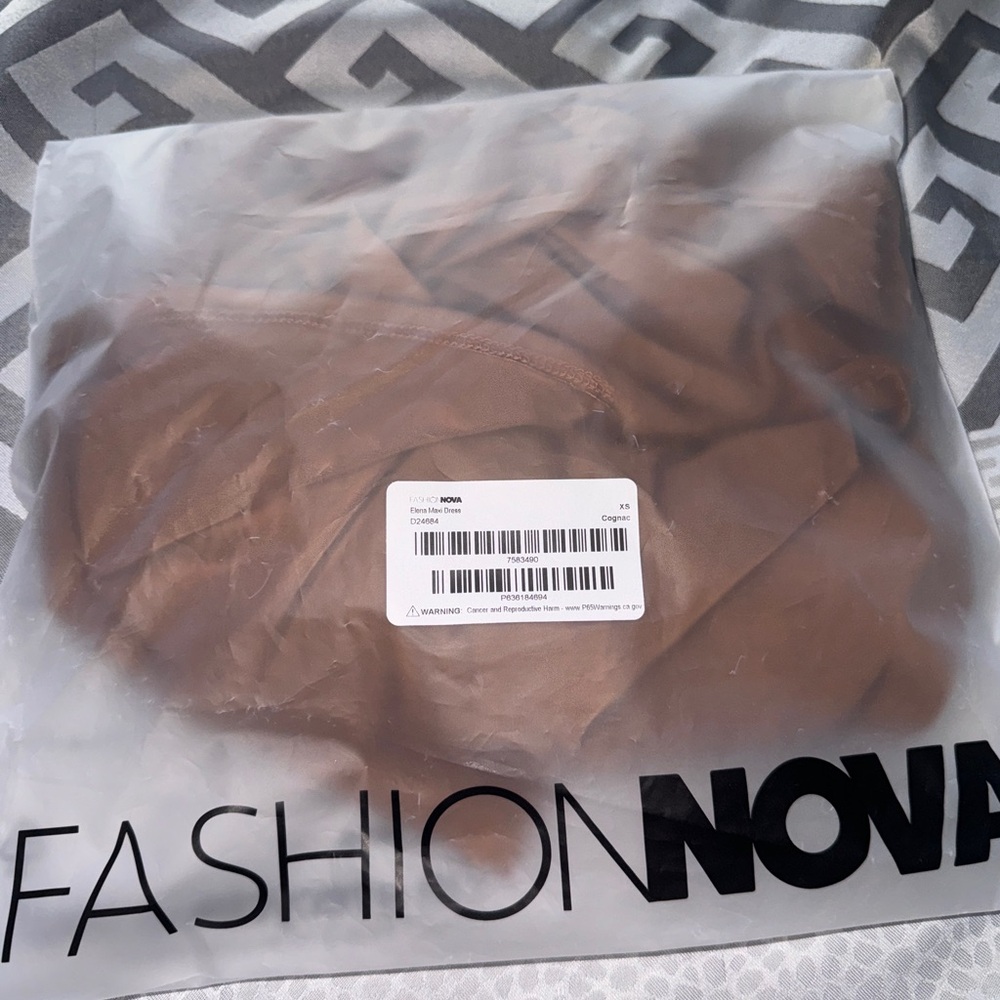 Elena Maxi Dress - Cognac - Picture 3 of 5
